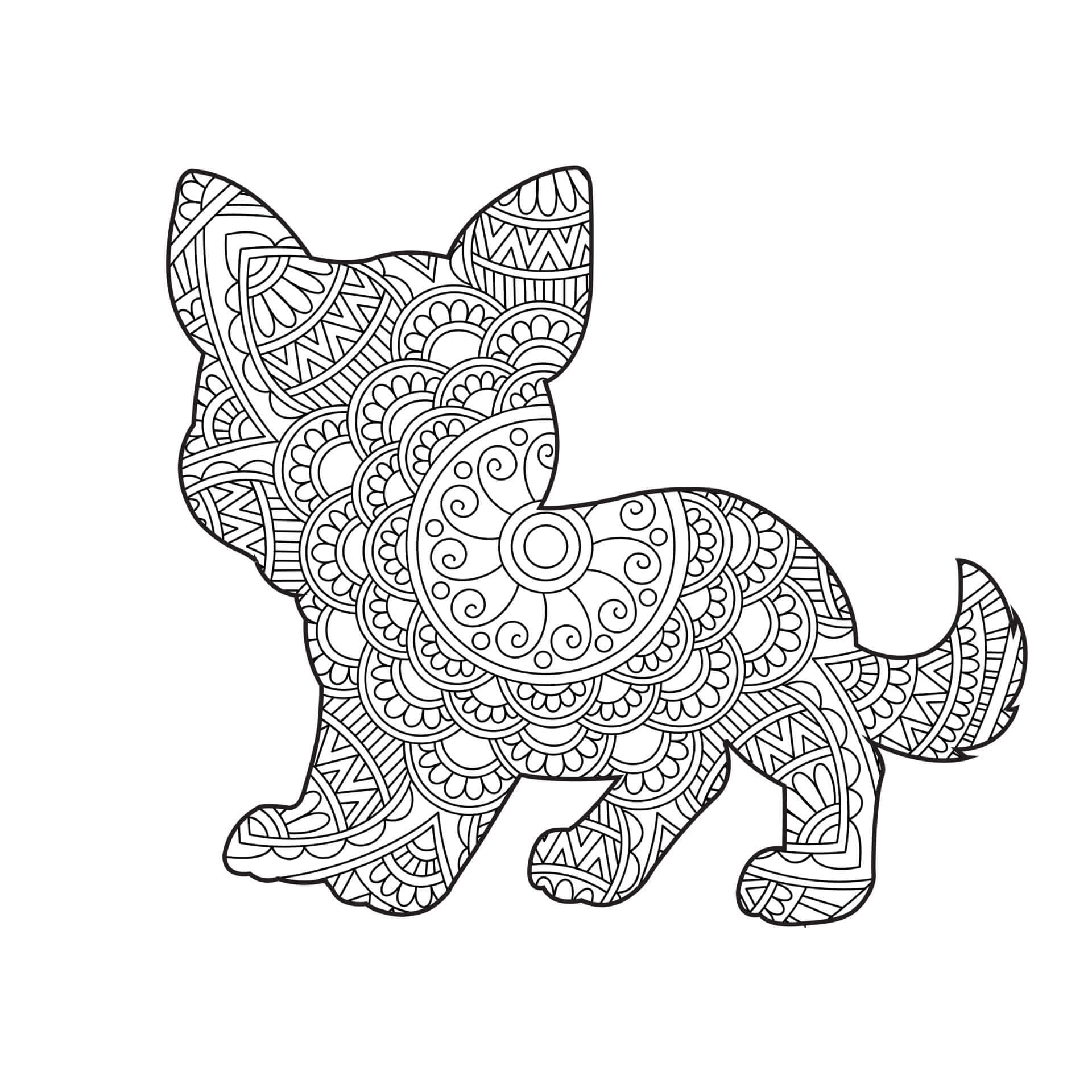 Mandalas Chien 25